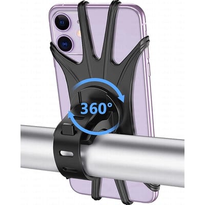 Support de téléphone de vélo support de téléphone portable de vélo support de moto celulaire pour iPhone Samsung Xiaomi Gsm Houder Fiets noir