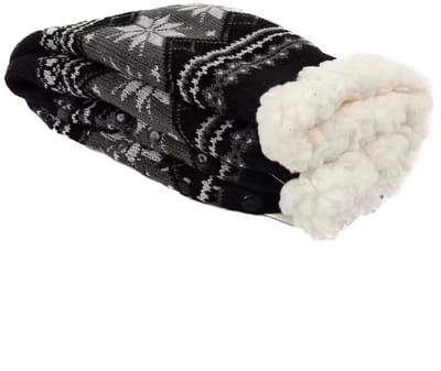 Wintersokken Heren – Warme Pluizige Huissokken met Antislip - Thermo Sokken Kort & Dik - Zachte Fluwelen Fuzzy Sokken voor Thuis - Warme Sokken Cadeau Winter