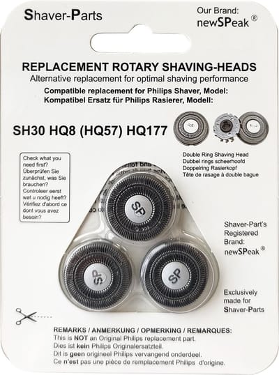 Shaver-Parts Scheerhoofd Alt Hq8/9/177