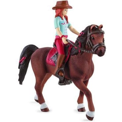 schleich HORSE CLUB - Speelfigurenset - Hannah en Cayenne - Kinderspeelgoed voor Jongens en Meisjes - 5 tot 12 jaar - 42539