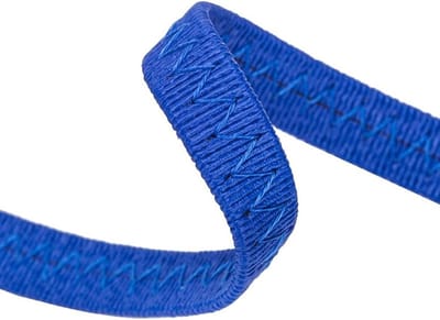 Geribbelde Band - Verstevigde Tape - Zeilen Kamperen - Poly-Nylon met Kern - 10 MM - Blauw