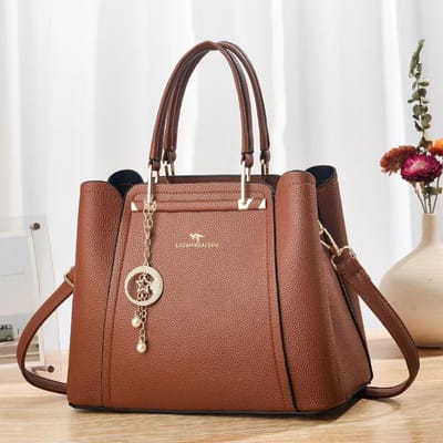 Nouveau Sac à Main Macaron Tendance Sac à Bandoulière Grande Capacité Multicouche Haute Précision Sac Fourre-Tout de Luxe Léger Sac à Bandoulière . brown