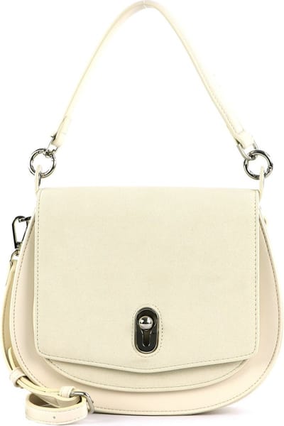 SEIDENFELT MANUFAKTUR Schoudertas SFM214 Midi Saddle Bag Cotton Beige