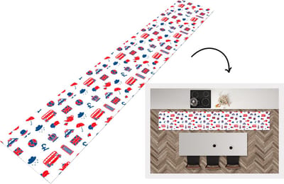 Keukenloper - Loper keuken - Engeland - Patronen - Londen - 300x50 cm - Keukenloper vinyl