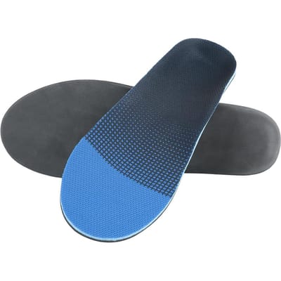 Support d'arche Semelle orthopédique Amortisseur Soulagement de la pression et de la douleur Unisexe Correction du pied plat Coussinet de pied XL 46 47 black