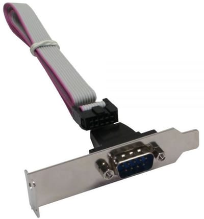 9-pin SUB-D (m) low profile bracket - 0,60 meter