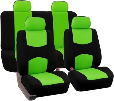 Autostoelhoezen Set - Stoelbekleding Auto - Bescherming Interieur - Universele Pasvorm Stof - 5 Zits Set - Groen