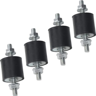 4x Rubber Trillingsdempers met Schroefdraad Isolatoren Schokabsorber