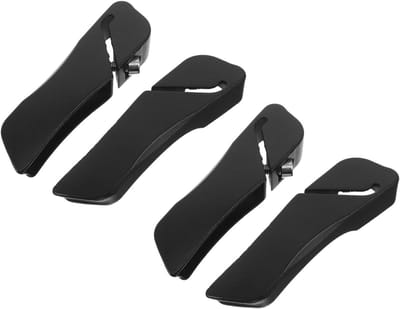 Fiets Stuuruiteinden - Handvatten Bevestigingen - Verbeterde Stabiliteit - Ergonomisch Ontwerp - 10.20X2.60X1.70CM - Zwart