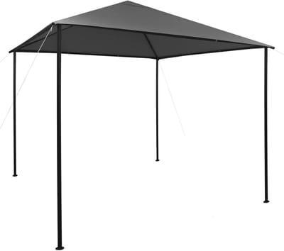 Partytent Tuinpaviljoen - Feesttent Buitentent - Buitenfeesten Organiseren - Water- en Vuilafstotend - 3 x 3 x 27 m - Antraciet