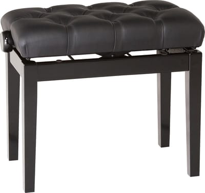 Konig & Meyer 13981 Piano Bench Black Chesterfield Leather