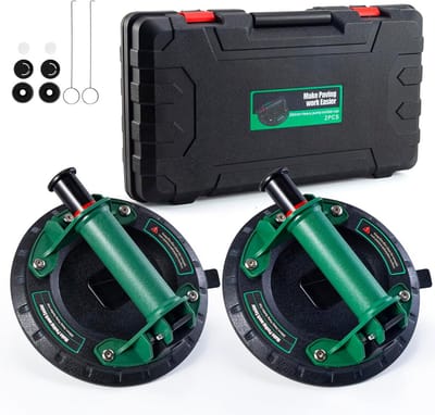 2 stuks vacuümzuignappen 8 inch voor glas en graniet - sterke zuigkracht tot 150 kg - tegelzuignap heffers voor zware lasten