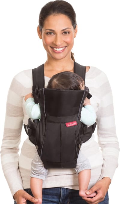 Draagzak – Ergonomische draagzak met buitenvak voor opslag en 2 draagposities – Voor baby's en peuters van 3,6-11,3 kg