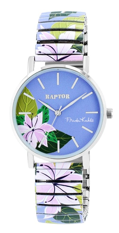 Raptor Herenhorloge siliconen Swag met echte leren band, 3 ATM, inclusief geschenkdoos