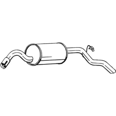 Geluiddemper achter BOSAL 154-051
