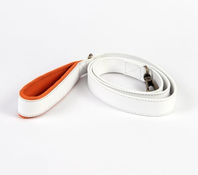 Dogs Love Munay leiband hond - hondenriem - leder - wit - 1.30M