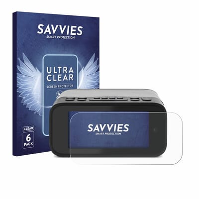 Savvies - Screenprotector voor TechniSat Digitradio 52 BT - Folie Beschermfolie transparant 6 Stuks
