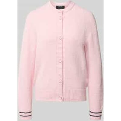 regular fit vest van katoenmix in brei-look