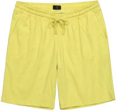 JP 1880 - Heren - Pyjamabroek loungewear shorts elastische band - Groengeel - Maat 3XL