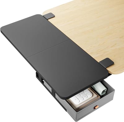 Bureau Verbreding - Werkplek Vergroter - Extra Werkruimte - Klembevestiging Zonder Boren - 71 x 36 cm - Zwart