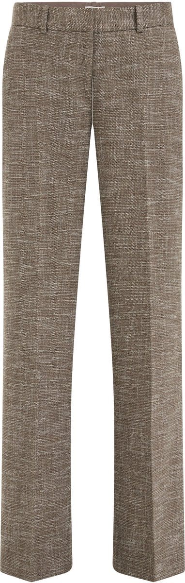 WE Fashion Dames wide leg pantalon met structuur