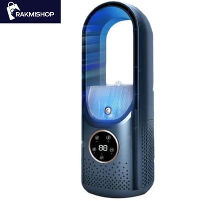 Mini airco mobiel - 6 standen - Mini aircooler - Mini airconditioning - Compact en draagbaar - Geluidloos - Zonder slang en afvoer - Blauw