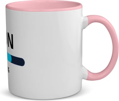 Akyol - zoon loading koffiemok - theemok - roze - Zoon - ochtendkoffie laden - verjaardagscadeau - verjaardag - cadeau - cadeautje voor zoon - zoon artikelen - kado - geschenk - gift - 350 ML inhoud