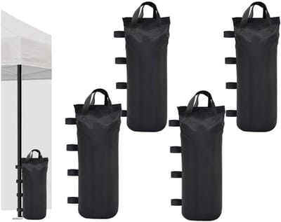 Set van 4 Zandzakken voor Gazebo en Tent - 600D Oxford Stof, Ideaal voor Buitengebruik, Stabiliteit en Weerbestendigheid