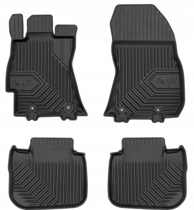 Premium Rubberen Mattenset No.77 - Geschikt voor Subaru Legacy V 2009-2014 - Perfecte Pasvorm - TPE Elastomeer - Zwart - 4-delig - FROGUM