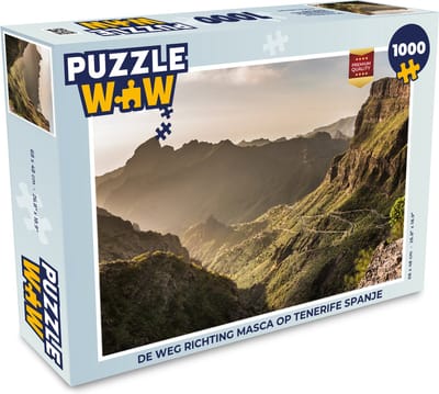 Puzzel De weg richting Masca op Tenerife Spanje - Legpuzzel - Puzzel 1000 stukjes volwassenen