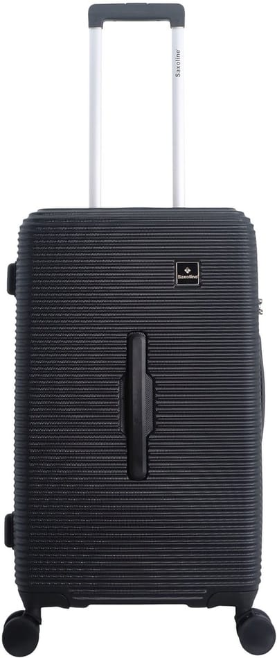 Saxoline - Twist Trunk | Harde Koffer / Trolley / Reiskoffer - M - Zwart - Zwart / Medium