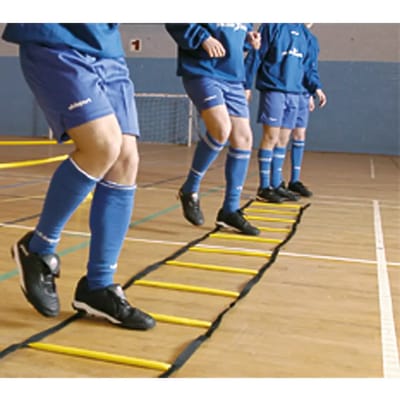 Precision - Trainingsladder Indoor - 400 X 51 centimeter - Zwart/geel