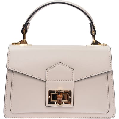 Roberta M Beige Rundleer Tas