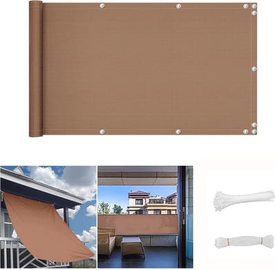 Balkonscherm Privacybescherming 70x900 cm - Weerbestendig en Winddicht Tuinprivacyscherm voor Terras en Tuin