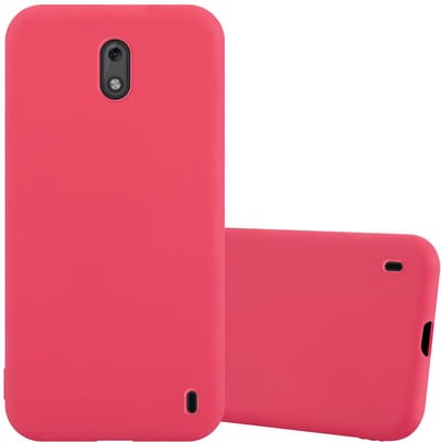 Cadorabo Hoesje geschikt voor Nokia 2 2017 in CANDY ROOD - Beschermhoes gemaakt van flexibel TPU silicone Case Cover