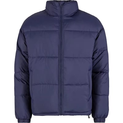 Urban Classics - Basic Gewatteerd jack - S - Donkerblauw