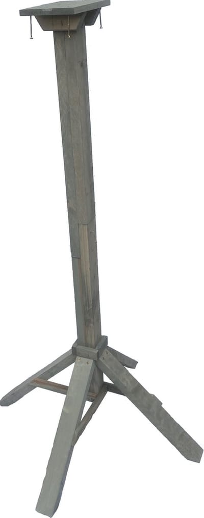 GARDEN SPIRIT Vogelhuisje Standaard 123 cm - Vogelvoederhuis Paal Hout