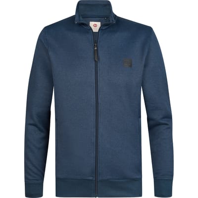 Petrol Industries - Heren Sweatvest forgeline - Blauw - Maat XL