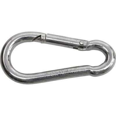 SWG 680 154 850 75 Brandweerkarabijnhaak staal galvanisch verzinkt (l x b) 50 mm x 5 mm