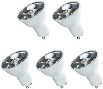 Spectrum LED Lamp GU10 230V 6W - 500 Lumen - 6000K Koud wit - Helder daglicht - Energiezuinig - 5 stuks