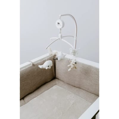 Baby's Only Bedbumper - Bedomrander - Bedomranding baby - Boxbumper - Parkomrander Hope - Dusty Grey - 180x30 cm