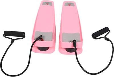 Oefenmachine Trap - Stapmachine Fitness - Full Body Training - Inclusief Weerstandsbanden - 33 x 20 x 14.5 cm - Roze