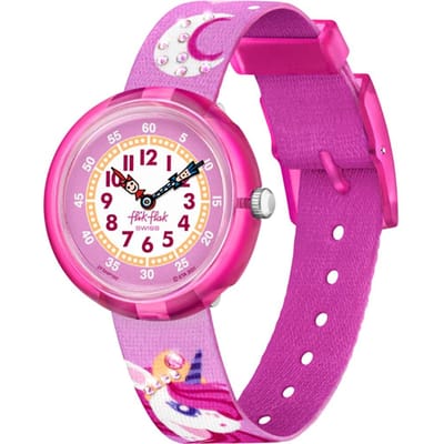 Montre UNICORNE RÊVEUR ZFBNP195 [Flick Flack] Enfants rose