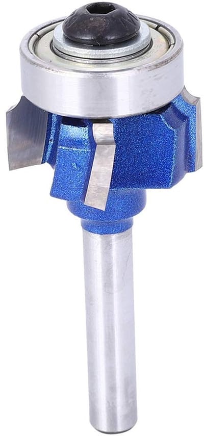 Jhubersproducts - Houtfrees - 8 mm Ronde Randfrees - Scherpe Snijprecisie - 4 Messen - Gecementeerde Hardmetalen Frees - Betrouwbaar Gereedschap voor