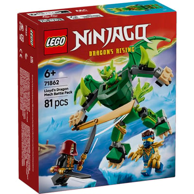 LEGO NINJAGO Lloyds Drakenmecha Strijdpakket Drraken Speelgoed voor Kinderen met Actiefiguur 71862