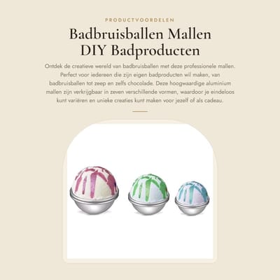 Dailygoods- Bad Bom Professionele Vormen - DIY Bad Zeep - Handgemaakte Zeep Taartjes - Fizzy Crafting Molds - Cadeauset - Hygiënisch en Voedselveilig - Badzeep