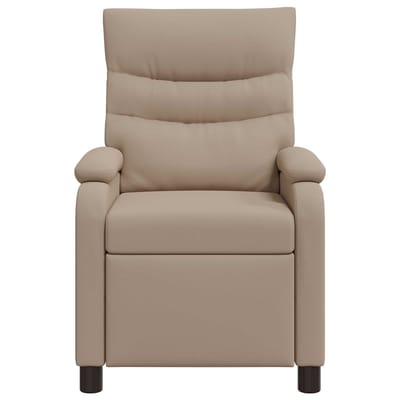 vidaXL - Recliner - Cappuccino - Kunstleer