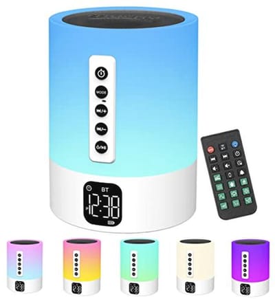 Multifunctionele Bluetooth-luidspreker 5-in-1 met Licht en Witte Geluidsmachine - Perfect als Geschenk voor Kinderen en Volwassenen