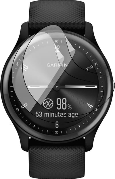 Screenprotector geschikt voor Garmin Vivomove Sport - 2x FlexGuard Screen Protector