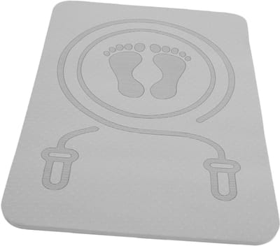Springtouwmat - Geluiddichte Mat - Thuis Gymnastiek - Antislip Oppervlak - 60x40cm - Grijs
